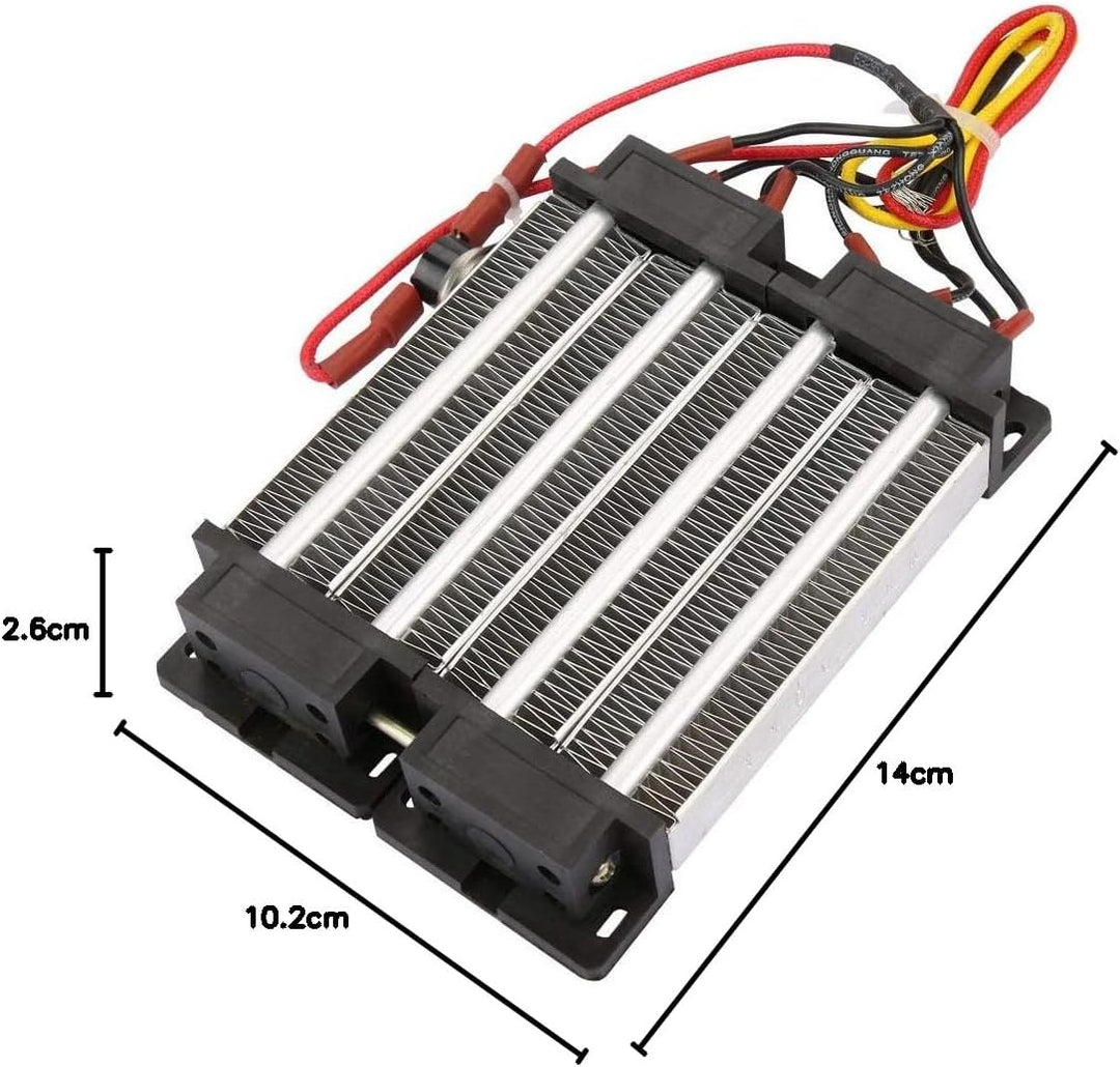 Keramisches Luftheizelement, PTC Keramik Lufterhitzer 110V/220V 1000W Thermostat Isoliertes PTC Heiz