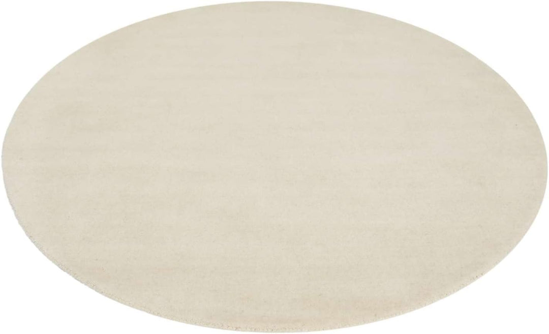 RugVista, Handloom, Teppich, Mittelflor, ∅ 100 cm, Rund, Wolle, Flur, Schlafzimmer, Küche, Wohnzimme