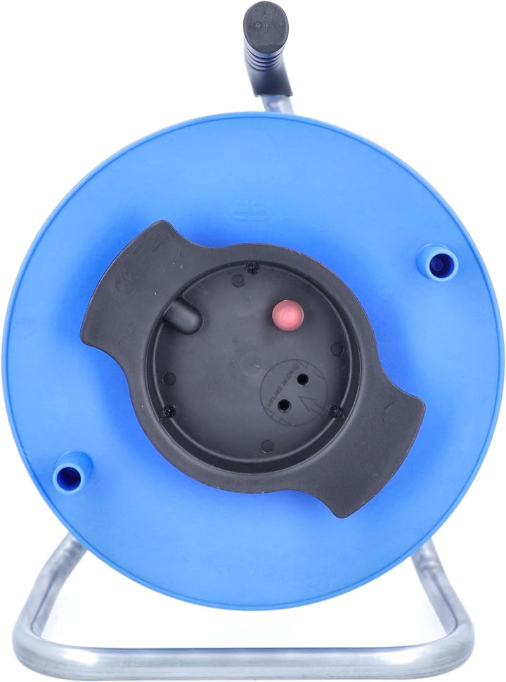 as - Schwabe Camping Kabeltrommel leer 285mmØ, für ca. 50m Kabel 3G2,5, für Outdoor-Einsatz mit IP44