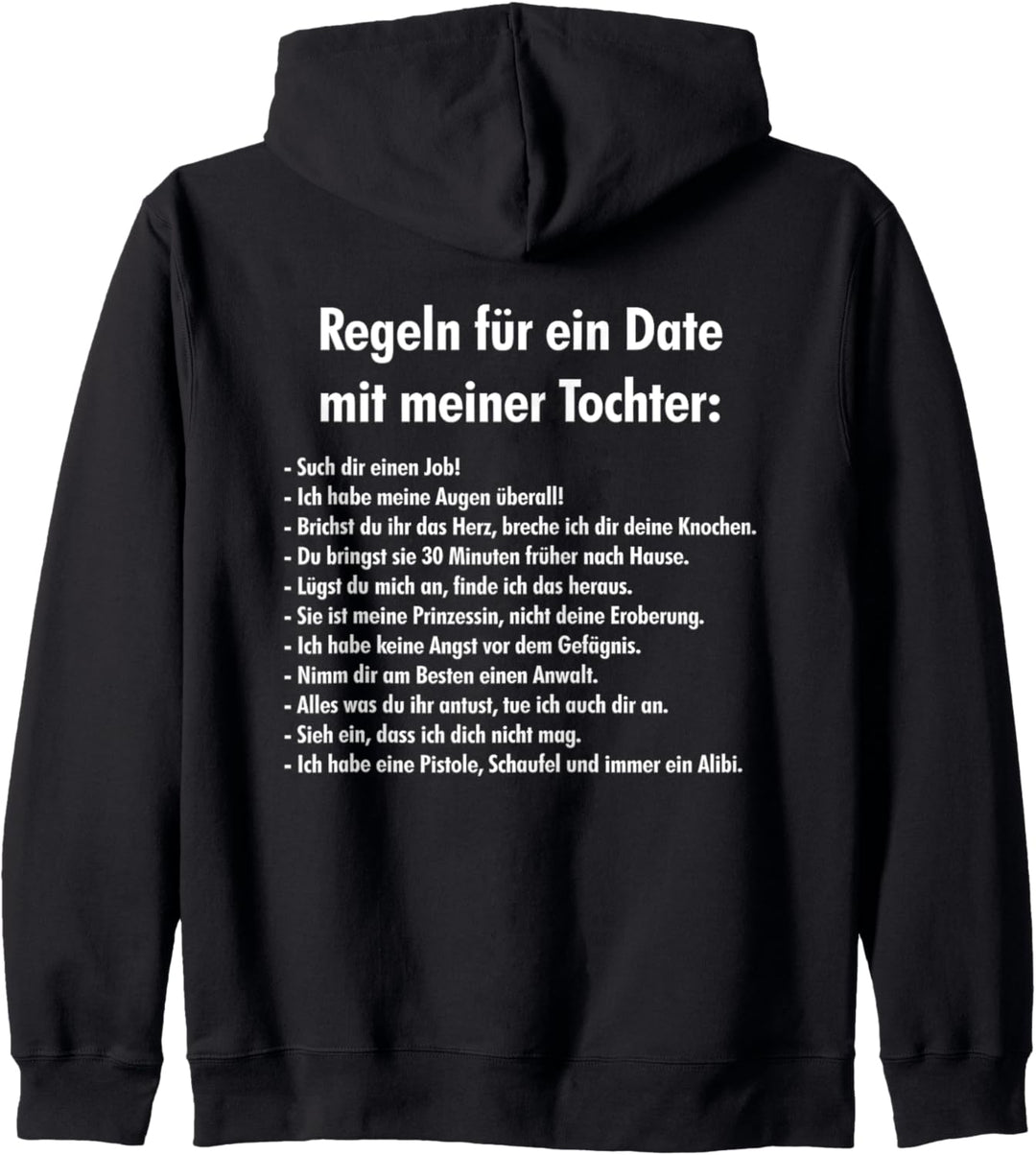 Regeln für ein Date mit meiner Tochter | Vatertag, Geschenk Kapuzenjacke