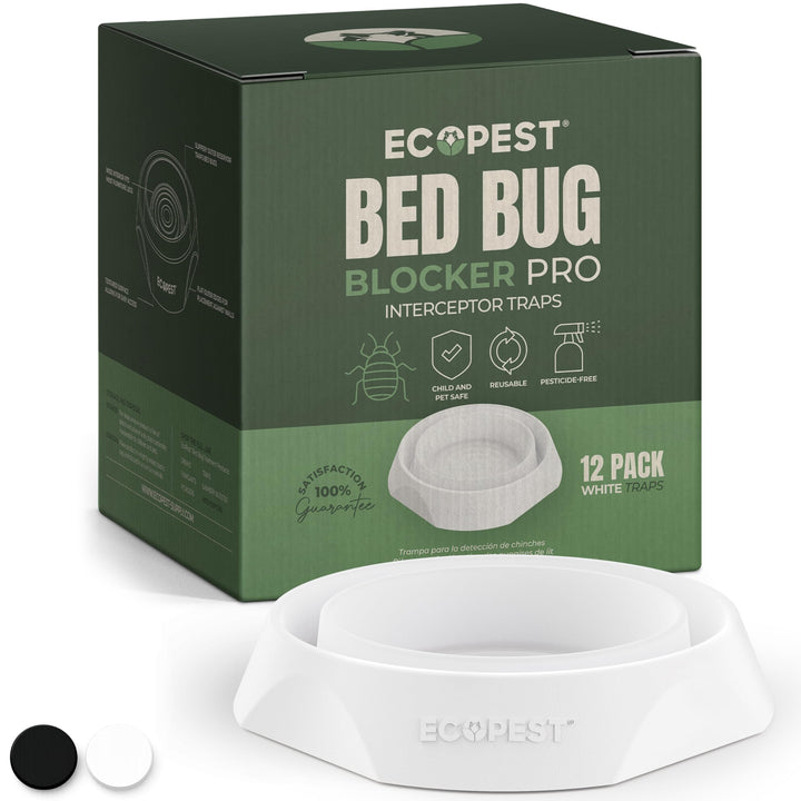 ECOPEST Bettwanzen Detektor – 12er Pack | Bettwanzenfalle Bed Bug Blocker (Pro) | Bettwanzen Test (W