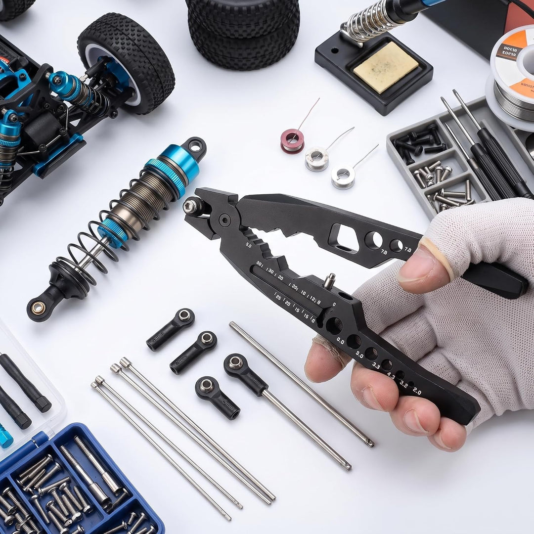 RC Shocks Struts Dämpferkopfzange Reparatur Demontagewerkzeug Passend für HSP Modellautos(Schwarz)