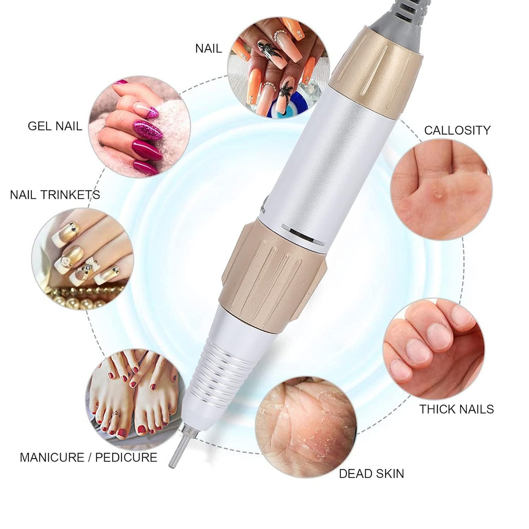 Nagelfräser Griff Handstück, Professional Ersatz Nagelbohrer Handgriff 35000rpm Tragbare Ersatzgriff