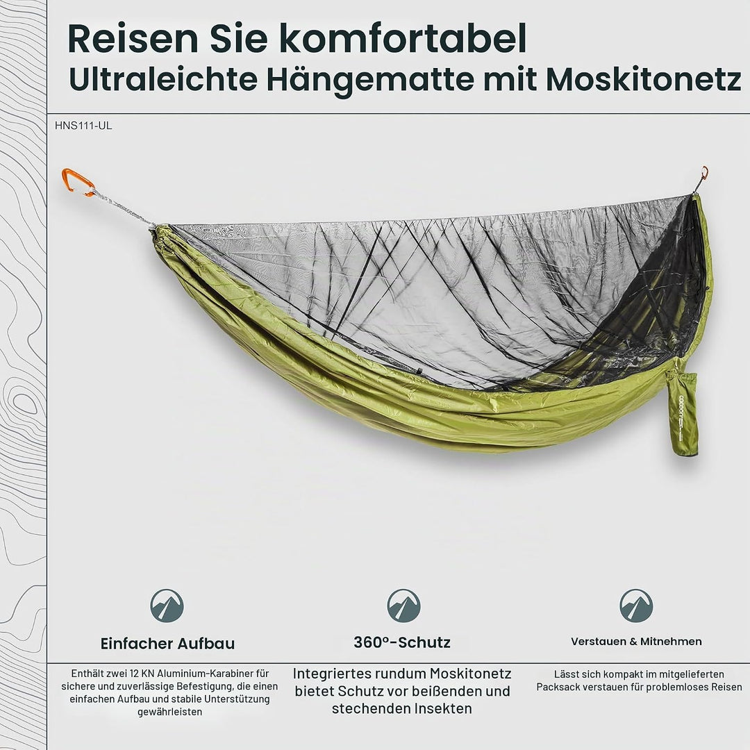 Cocoon Ultralight Mosquito Net Hammock Olive Green/Black