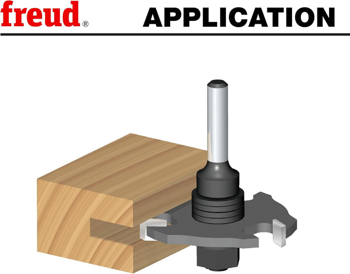 Freud 63-100: 9/16 Zoll Tiefe Nutfräser Set 1/16" Nutfräser-Set 9/16" Tiefenschnitt (1/4" Schaft), 1