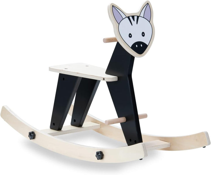 hauck Schaukeltier für Kleinkinder Rock N Swing ab 18 Monate bis 50 kg, Schaukelpferd Holz (FSC® Zer