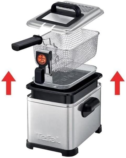 Tefal fr5191 nur freistehend Fritteuse Fritteuse, 1,3 kg, Metall, 4 l, Single, Edelstahl)