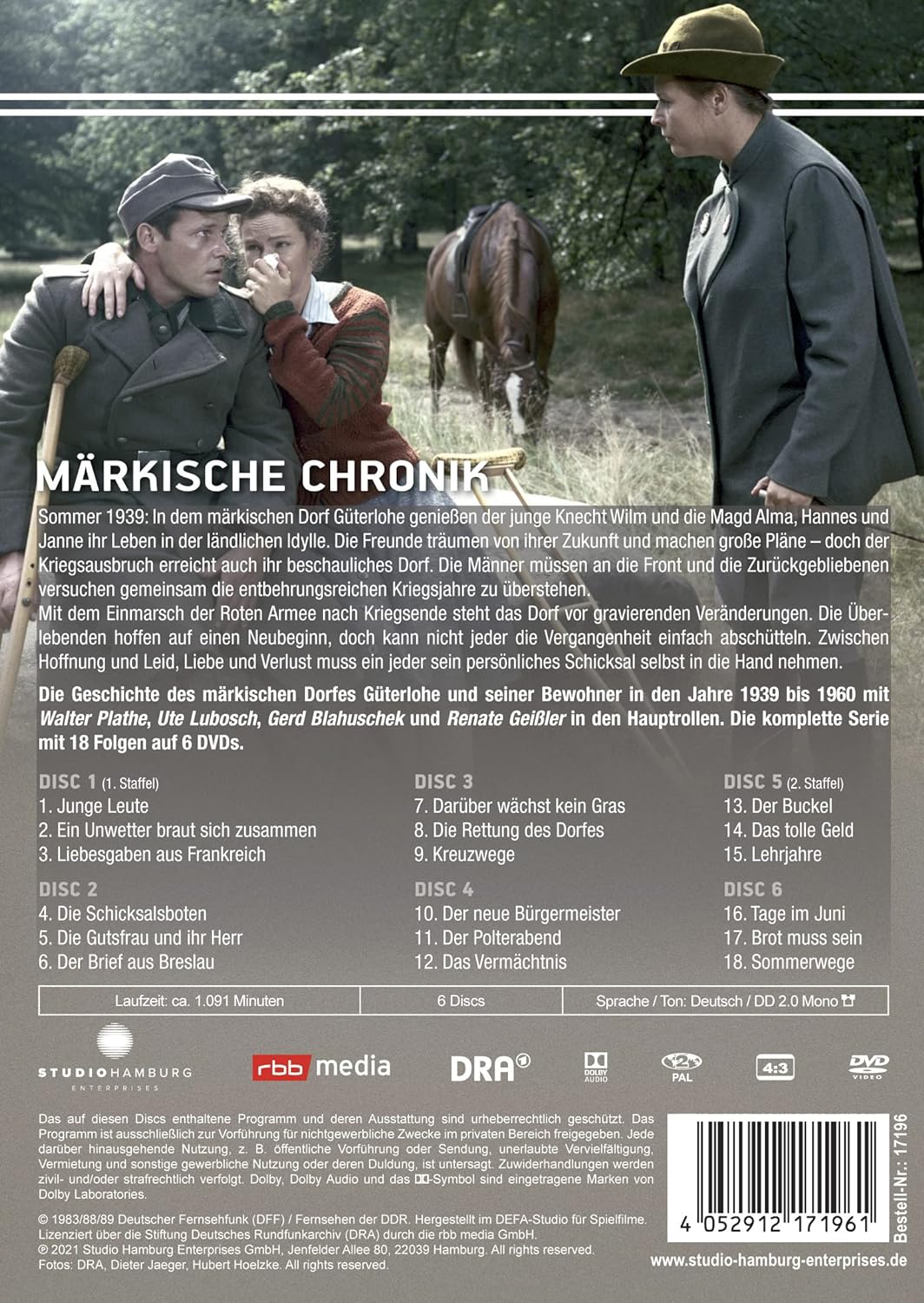 Märkische Chronik - Die komplette Serie (DDR-TV Archiv) [6 DVDs], DVD