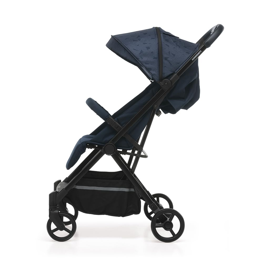 Foppapedretti Kompakter Kinderwagen Voilà, für Kinder 0-22 kg (0-4 Jahre), 1-Hand-Verschluss, Self-S
