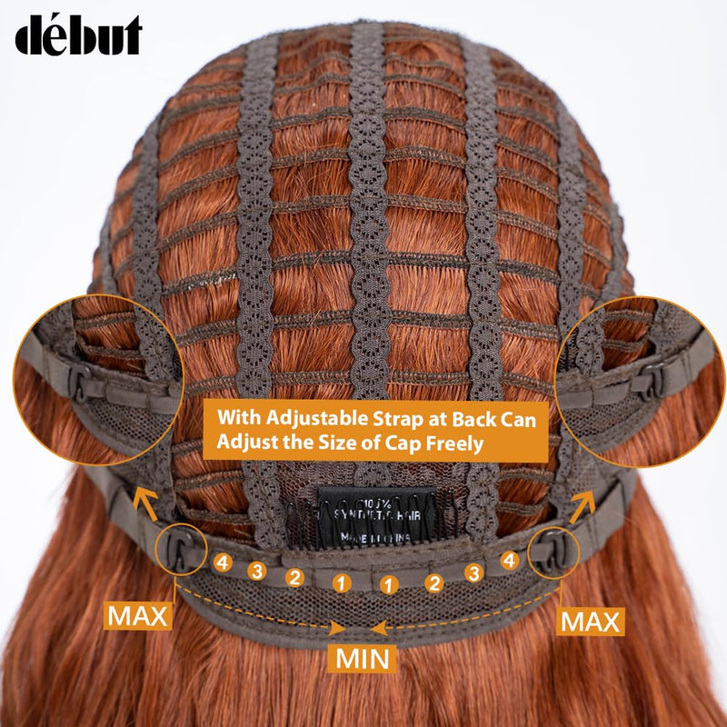 DÉBUT Lace Front Perücke 75 cm Wasserwelle Super lange Perücke 5% Brasilianisches Reines Echthaar un
