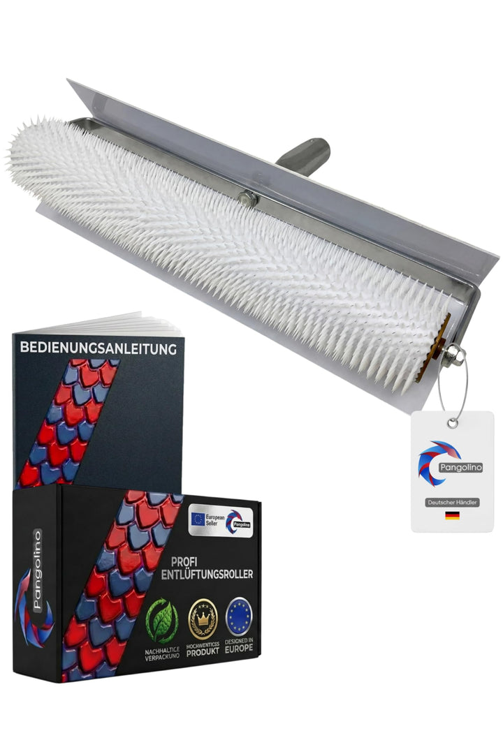 Pangolino - Entlüftungsroller - 50 cm mit Spritzschutz - Stachellänge: 11 mm - Profi-Qualität - Stac
