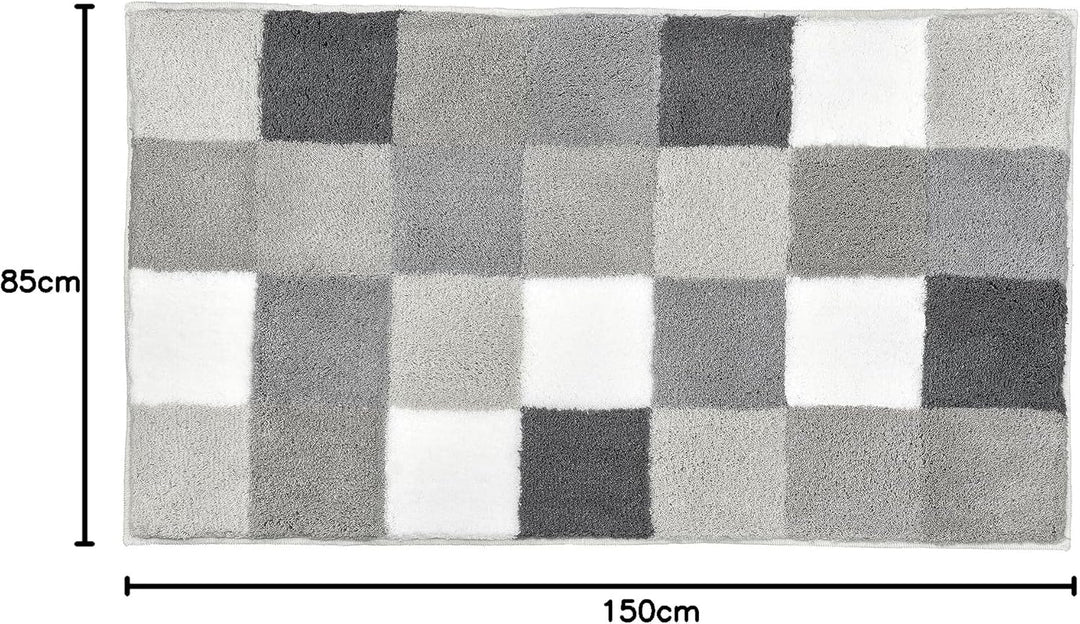 Kleine Wolke Caro Badteppich, Mikrofaser, Flanell, 1 cm cm, 85 x 150 cm Flanell 85 x 150 cm, Flanell