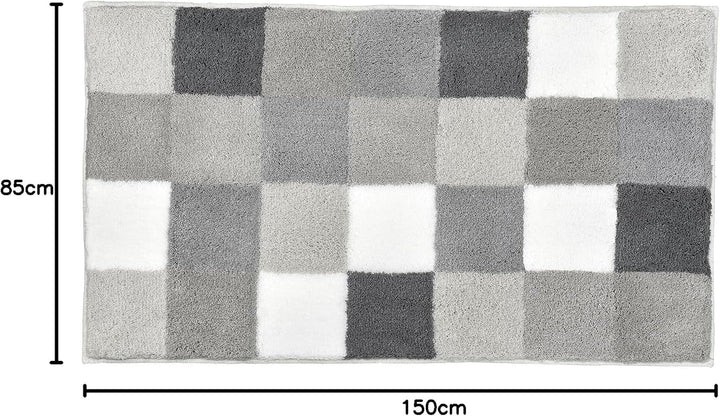 Kleine Wolke Caro Badteppich, Mikrofaser, Flanell, 1 cm cm, 85 x 150 cm Flanell 85 x 150 cm, Flanell