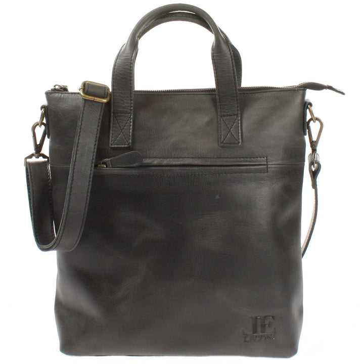 LECONI Schultertasche Henkeltasche Ledertasche für Damen echtes Leder Natur Shopper Lederhandtasche
