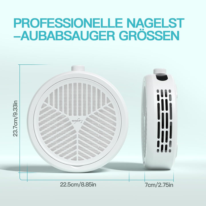 Professioneller Nagelstaubabsauger 120W, 3-Stufig Regelbar, LED-Anzeige, 12.000 U/min, Leistungsstar
