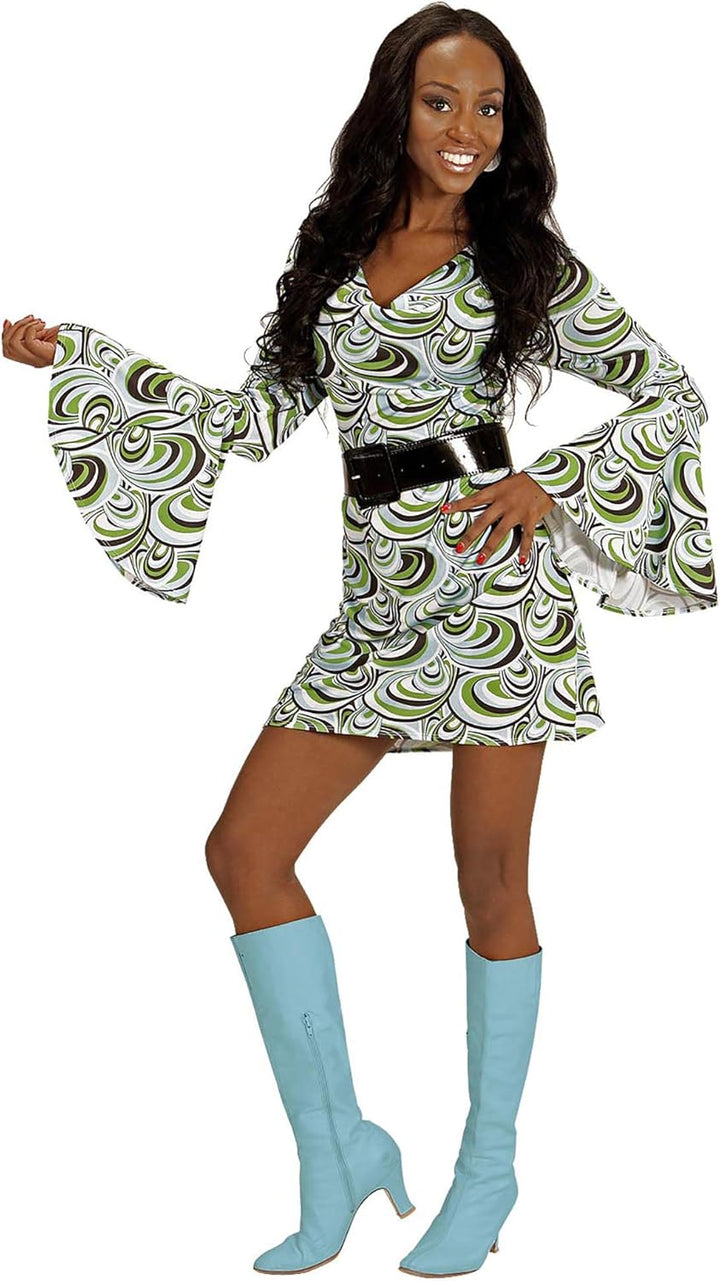 WIDMANN 08871 COSTUME VESTITO DONNA ANNI 70 S ECONOMICO #0887, S