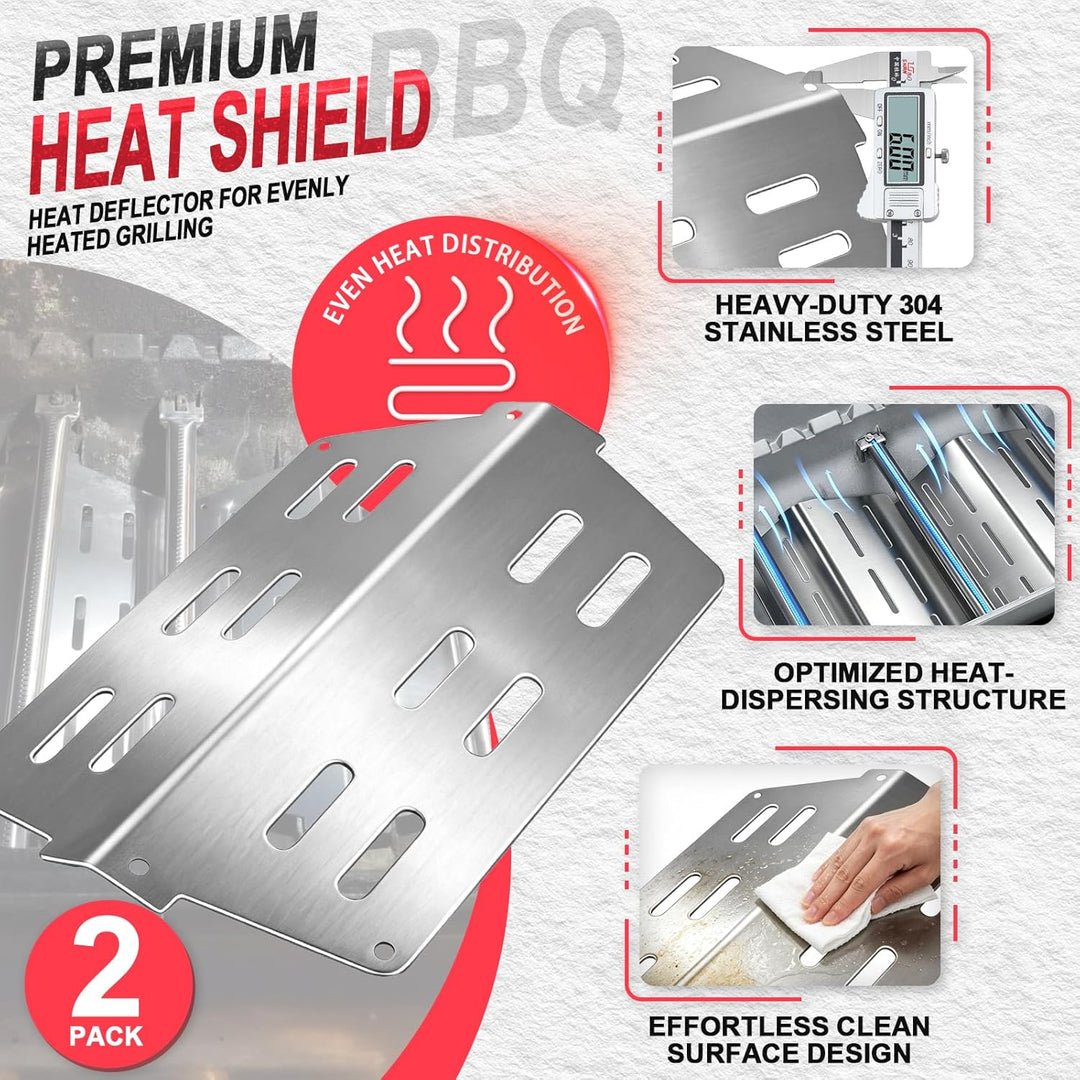 DcYourHome Grill-Ersatzteil-Set für Weber Genesis 300 SER Grillteile, 7621 Flavorizer Bars, 7622 Wär