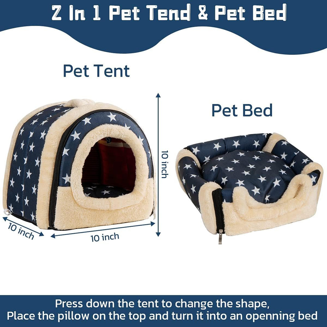 Pantula Meerschweinchen Bett Kuschelhöhle - Höhle Gemütliches gross Hamster Kleintier Bett Versteck