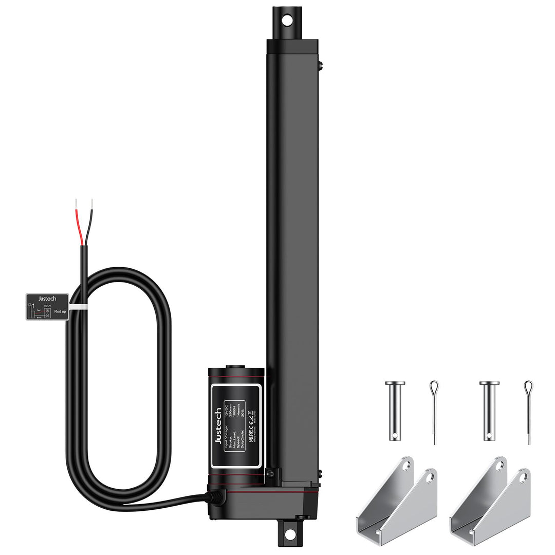 Justech Linear Actuator 250mm Hub max Linearantrieb 1000N Linearantrieb 14mm/s Motor Lineartechnik A