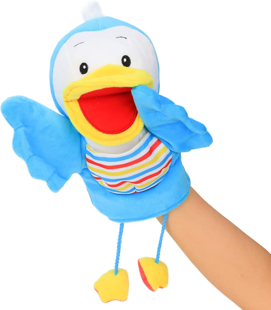 Hopearl Plüsch Vogel Handpuppe Mit Beweglichem Schnabel - Fantasievolles Lernspielzeug Für Rollenspi