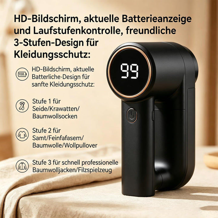 Fusselrasierer Elektrisch für Verschiedene Stoffe，Schwarz