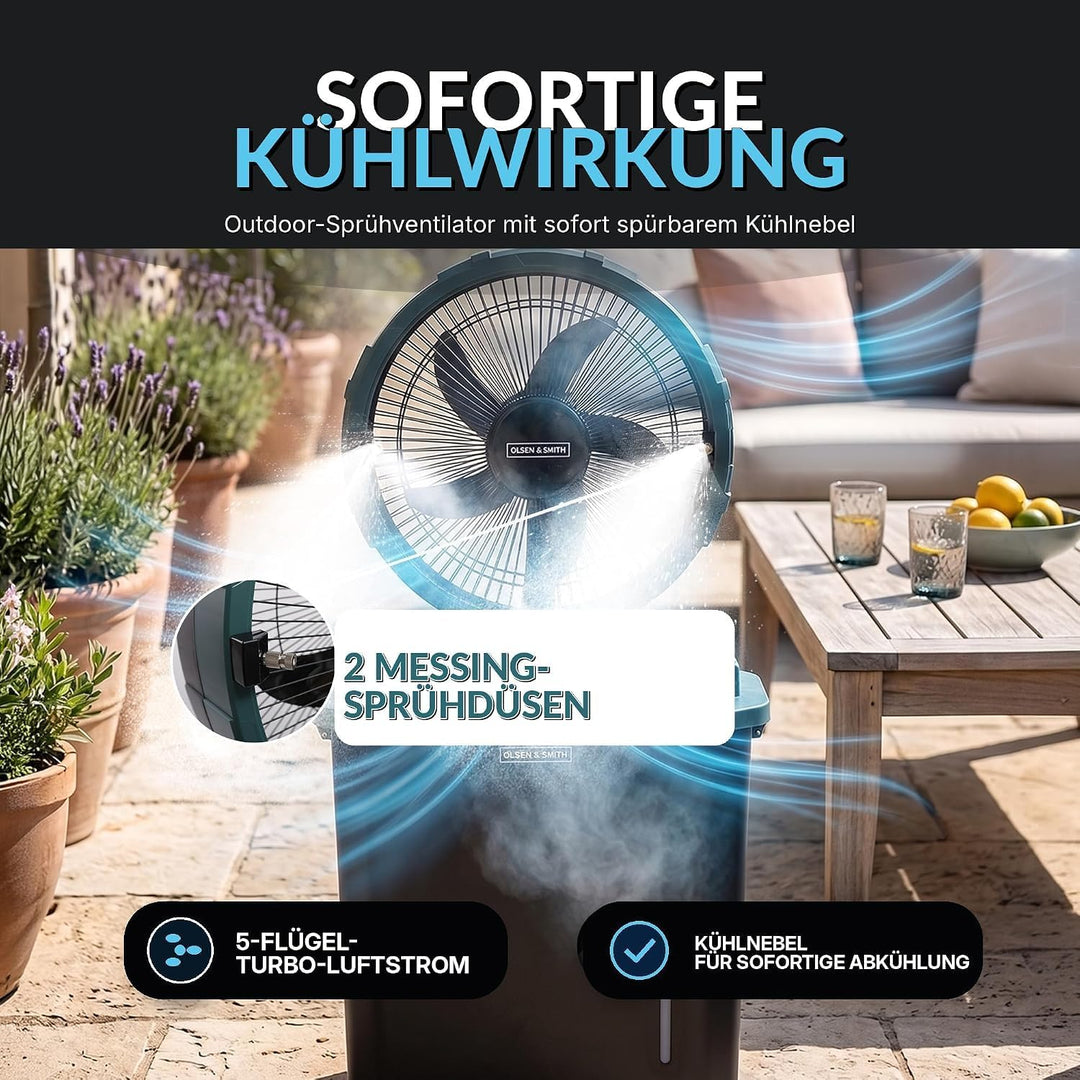 Olsen &amp; Smith Luftkühler &amp; Klimaanlage Mobil ohne Abluftschlauch ventilator | Standventilator mit Wa