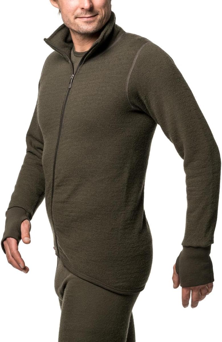 Woolpower Unisex Full Zip Jacket 400 Coat (1er Pack) XXS Grün, XXS Grün