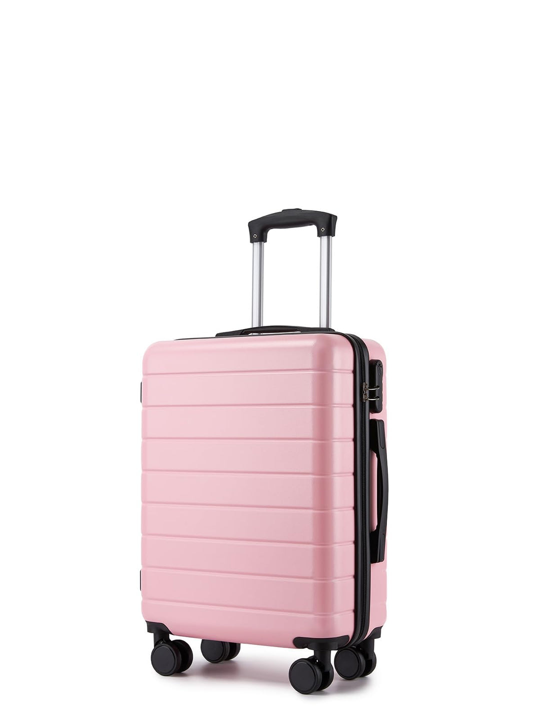 Handgepäck Koffer 55x40x20 cm, Hartschalenkoffer aus ABS, Leichter Trolley mit 4 Leisen 360° Doppelr