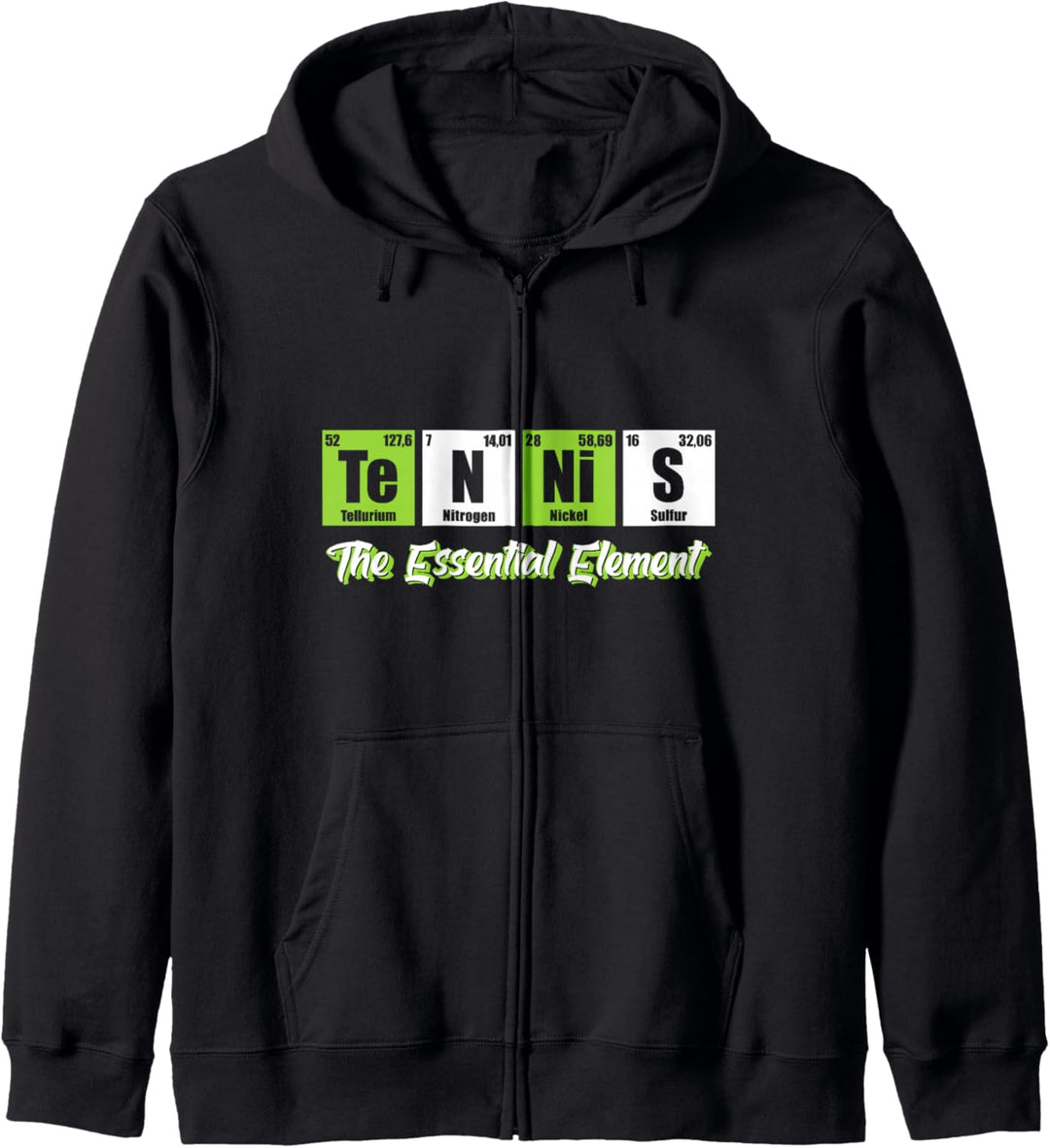 Tennis The Essential Element | Lustiges Tennis Kapuzenjacke
