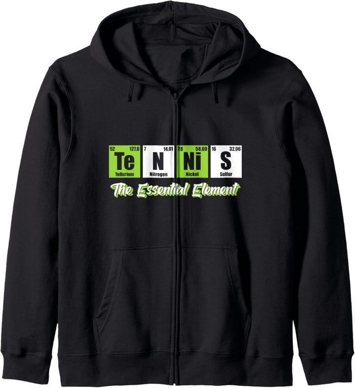 Tennis The Essential Element | Lustiges Tennis Kapuzenjacke