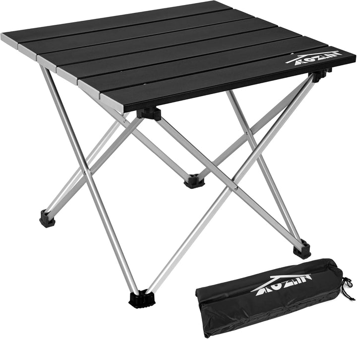 Campingtisch Klappbar, Klapptisch Camping, Tragbarer Picknicktisch Faltbar, Kleiner Aluminium-Klappt