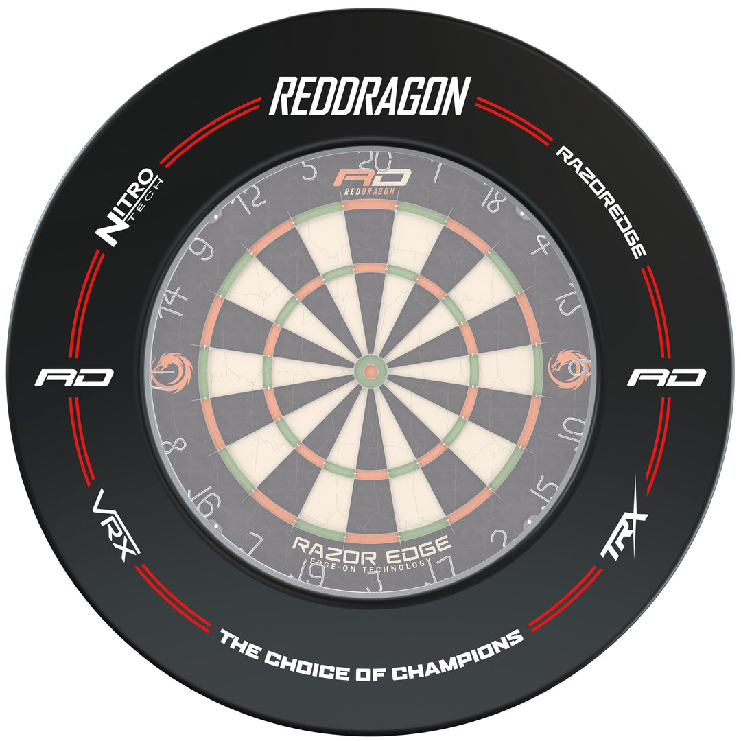 RED DRAGON Dartboard Surround Schwarz, Schwarz