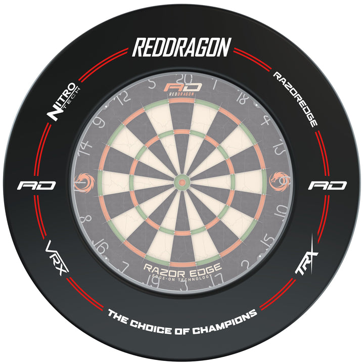 RED DRAGON Dartboard Surround Schwarz, Schwarz