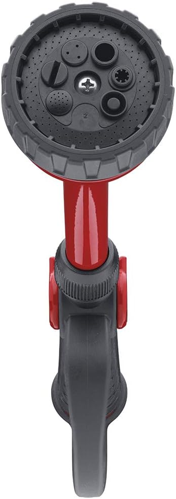 Orbit 58995 Pro Flo Bewässerungsstab mit Daumenkontrolle, 7 Muster, 35,6 cm, Rot, Schwarz Multipatte