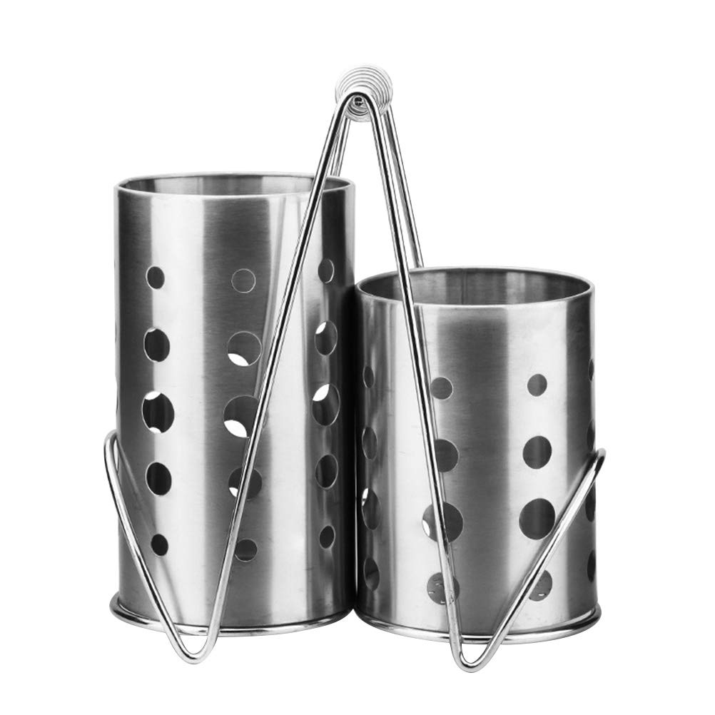 BESTONZON Besteckhalter Besteckkorb Edelstahl Küchenutensilienhalter Essstäbchen Besteck Organizer S
