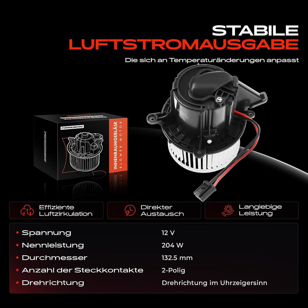 Frankberg Heizungsgebläse Gebläsemotor Kompatibel mit P.a.n.a.m.e.r.a 970 3.0L 3.6L 4.8L 2009-2016 R
