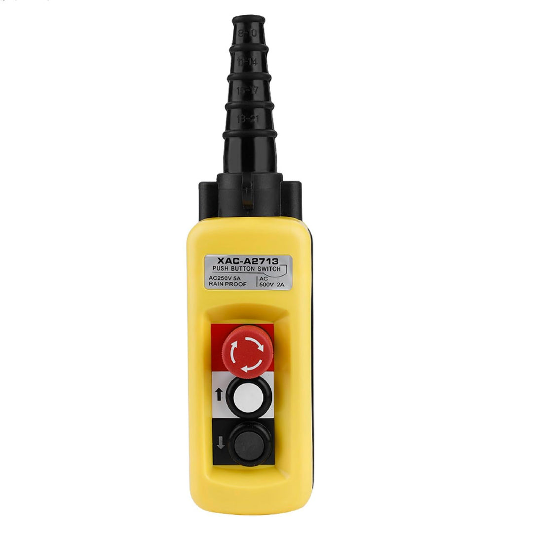 KSTE Kran Kettenzug Push Button Switch Lifting-Anhänger-Controller mit Not-Aus Not-Aus Compatible wi