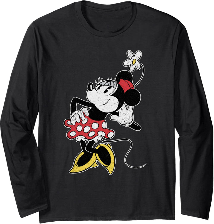 Disney Vintage Minnie Mouse Strikes a Pose Langarmshirt