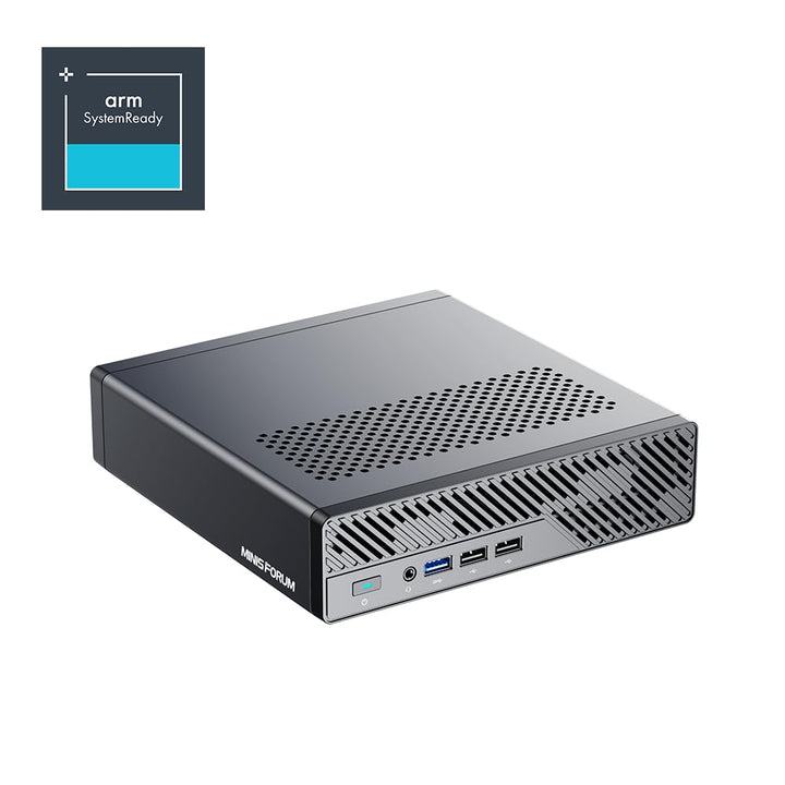 MINIS FORUM ARM Mini Workstation MS-R1 mit UEFI-Boot, Integrierter ARM-basierter CPU CP8180(12C/12T,
