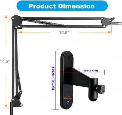 AYIZON Verbesserte Webcam-Wandhalterung für Logitech C920 C922 C930 StreamCam C925e C615, MX Brio, B