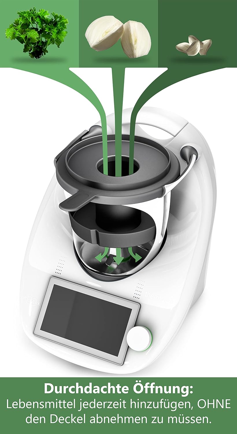 Mixraumteiler, Mixtopf Verkleinerung kompatibel mit Thermomix TM6, TM5, effektiveres zerhäckseln von