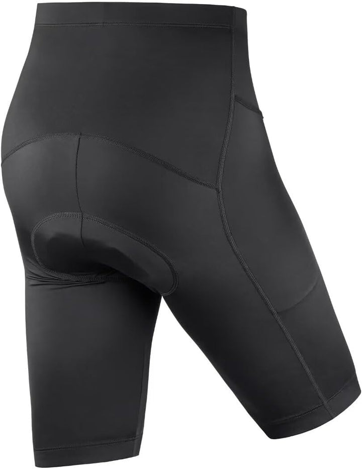 ROTTO Radlerhose Herren Fahrradhose Kurz Radhose Gepolstert Gemütlich stossfeste S 01 Schwarz(mit Ta