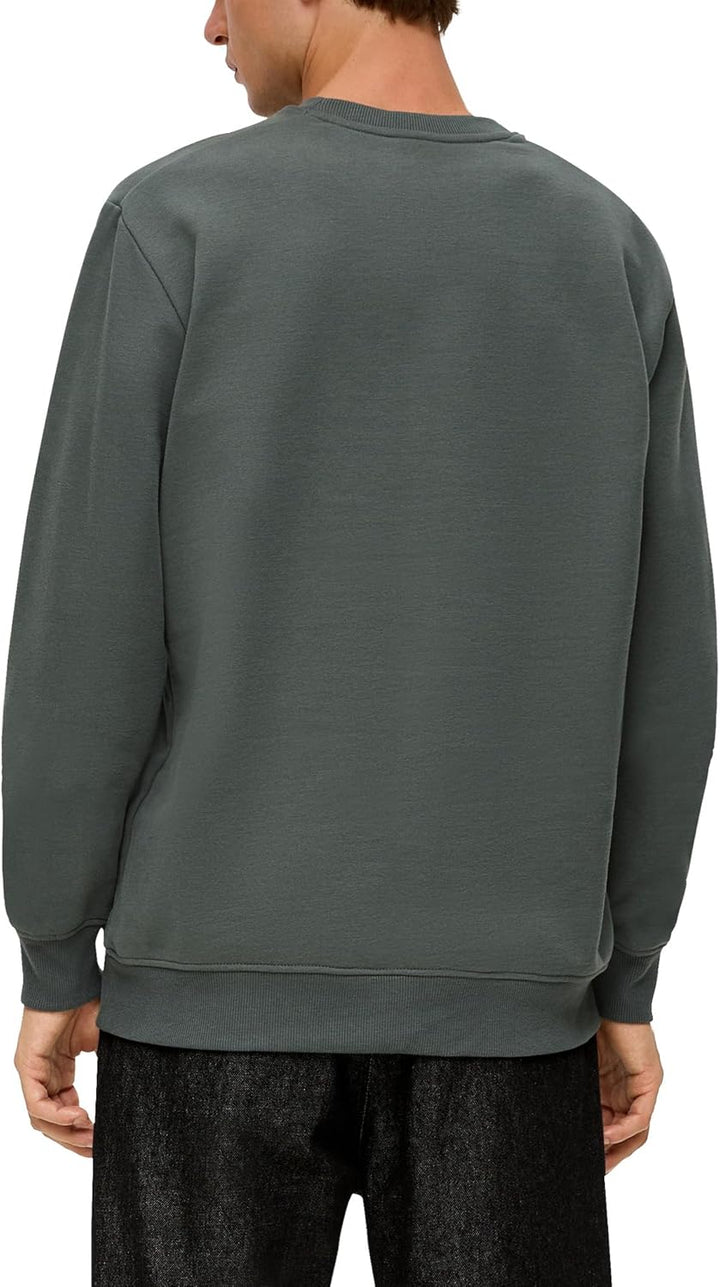 s.Oliver Herren Sweatshirt Langarm S Grün, S Grün