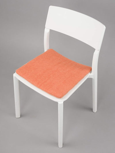 myfelt Flache Filz Sitzauflage, Filz Stuhlauflage - Lea - quadratisch, 36x36 cm, Lachsfarben, Lachsf