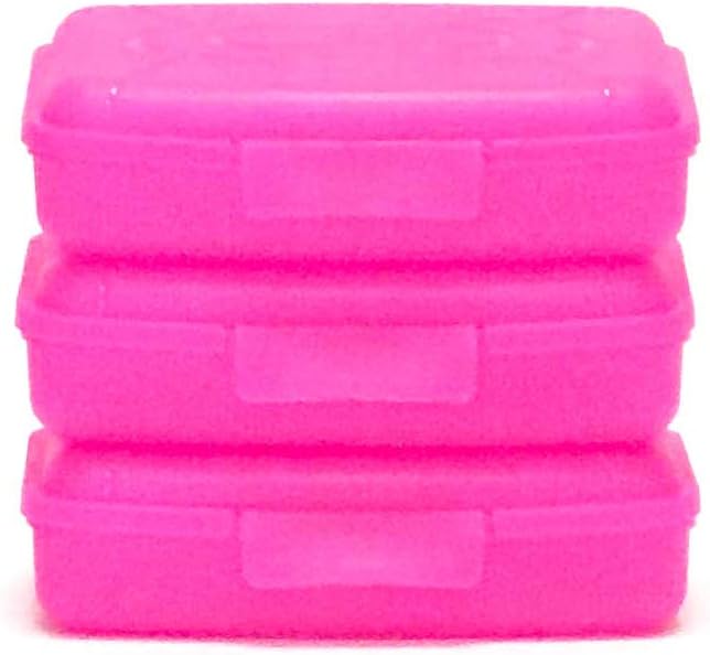 Mintra Home Allzweckboxen, 375 ml, Pink, 3 Stück – (16,5 cm B x 10,7 cm T x 3,8 cm H) – tolle Allzwe