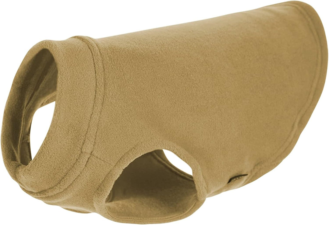 Gooby - Stretch Fleece Weste Pullover Fleece Weste Jacke Sweater für Hunde Sand Grösse S sand Small