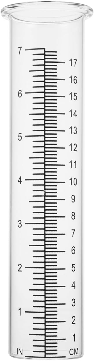 DOITOOL 2 Pcs Regen Gauge Aussen Glas Ersatz Rohr Regen Gauge Zylinder für Hof Garten Hause Im Freie