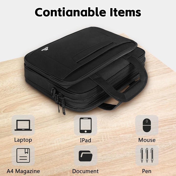 MATEIN Laptoptasche 17,3 Zoll, Gross Laptop Tasche 17 Zoll Aktentasche Herren Wasserdicht Arbeitstas