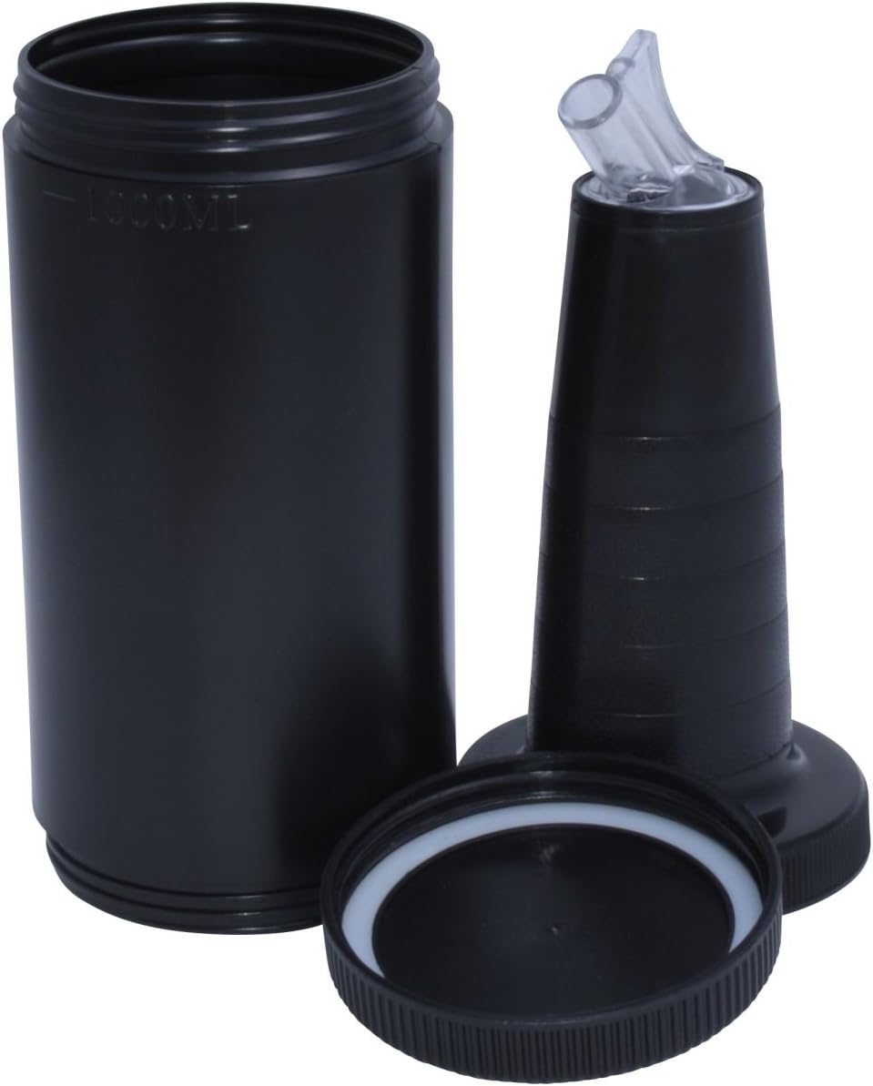Bottle pour master schwarz 2 Stück 1LITER mit Deckel