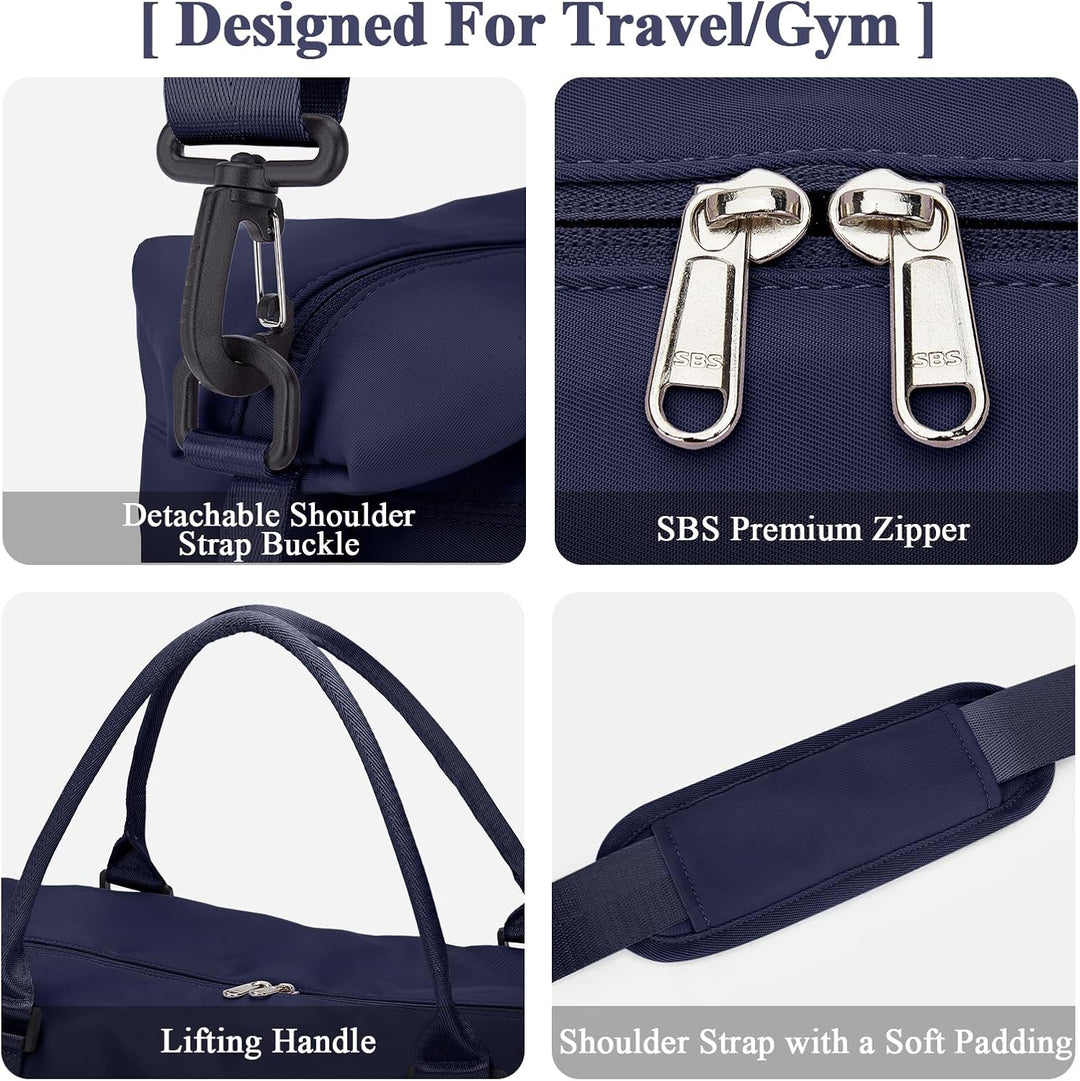 Reisetasche Damen Handgepäck Tasche Sporttasche Weekender Bag Schwimmtasche Wasserdicht Travel Bag D